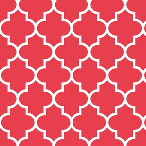 quatrefoil LG bold coral