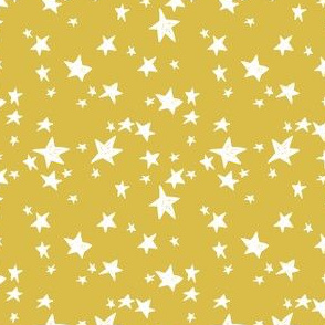 stars // mustard yellow star fabric andrea lauren design scandi design - small