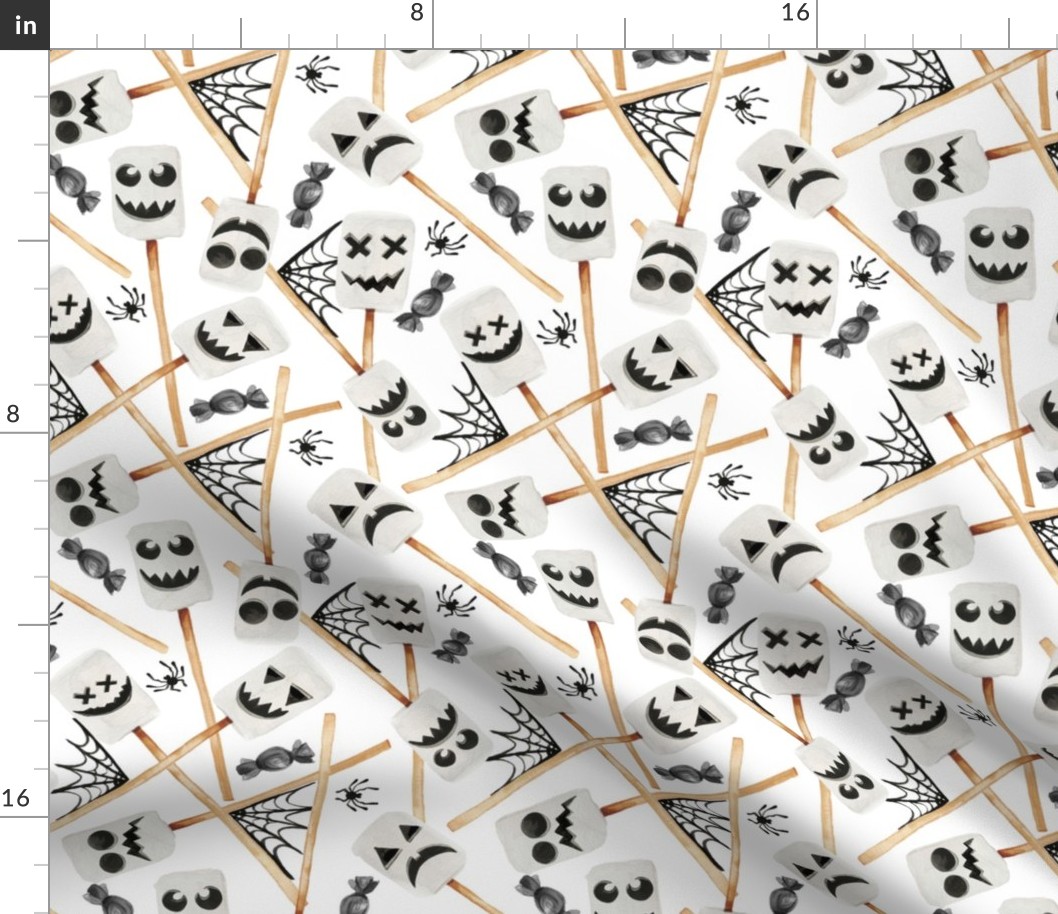 Halloween Spooky Marshmallow Ghosts