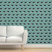 border collies light teal  border collie fabric collies - smaller