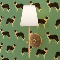 border collies light teal  border collie fabric collies - smaller