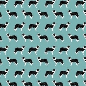 border collies light teal  border collie fabric collies - smaller