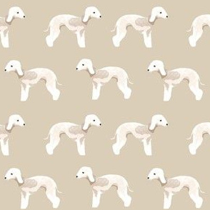 bedlington terrier fabric dogs pet design - tan