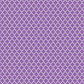 quatrefoil amethyst purple - small