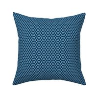 quatrefoil navy blue - small