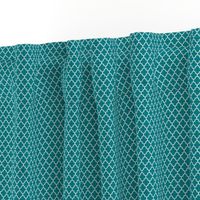 quatrefoil dark teal - small