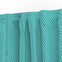 quatrefoil teal - small