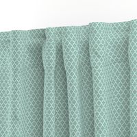 quatrefoil faded teal - small