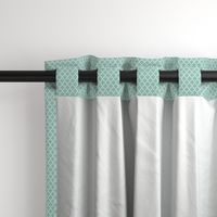 quatrefoil faded teal - small