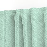 quatrefoil mint green - small