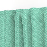 quatrefoil sea foam green - small