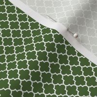 quatrefoil hunter green - small