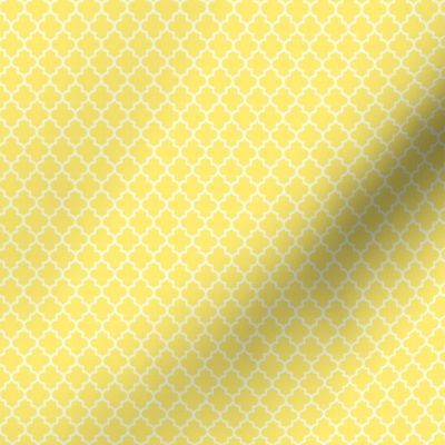 quatrefoil lemon yellow - small