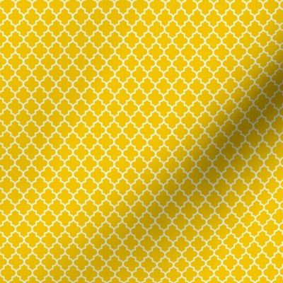 quatrefoil mustard yellow - small