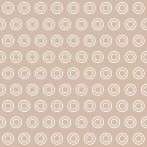 Cream and Beige Dots and Circles