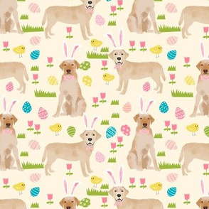 yellow lab easter dog fabric spring easter eggs labrador yellow