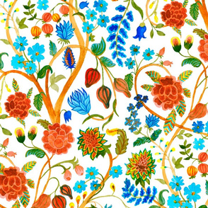 Vintage floral pattern (large scale)