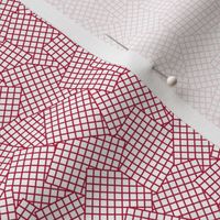 Sudoku Grid Mashup - Red on White