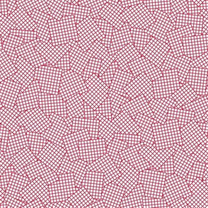 Sudoku Grid Mashup - Red on White