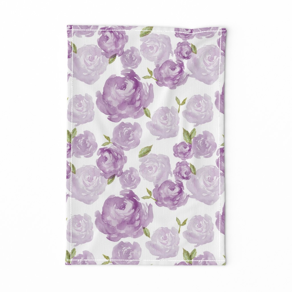 Purple Watercolor Floral