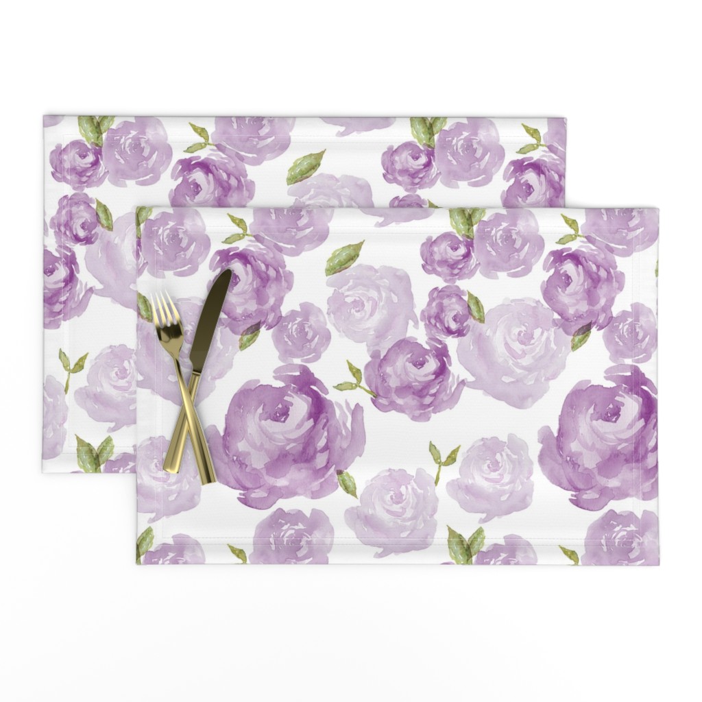 Purple Watercolor Floral