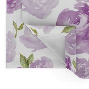 Purple Watercolor Floral