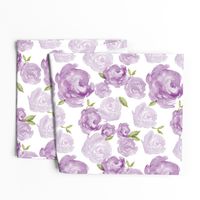 Purple Watercolor Floral