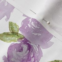 Purple Watercolor Floral