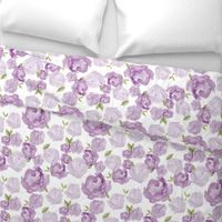 Purple Watercolor Floral