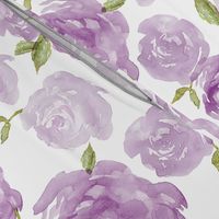 Purple Watercolor Floral