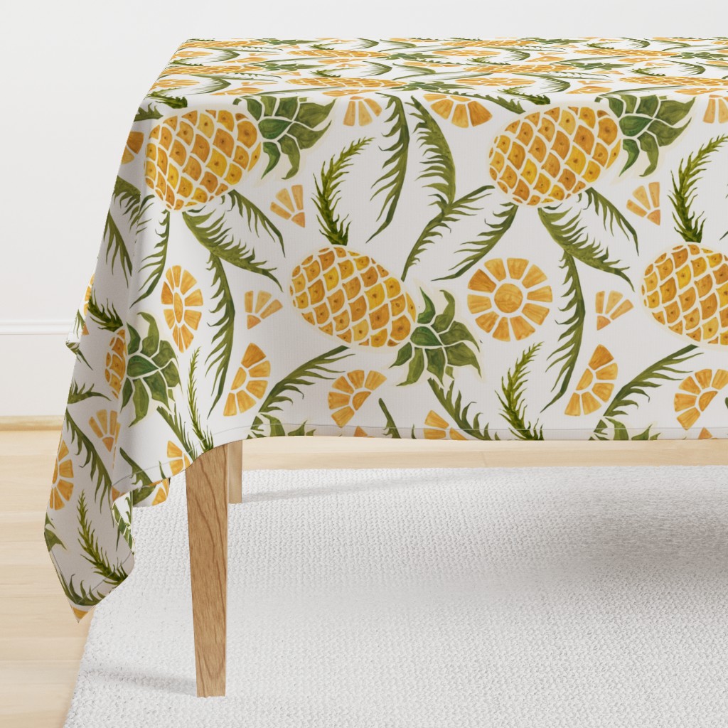 Pineapples. Tropical pattern