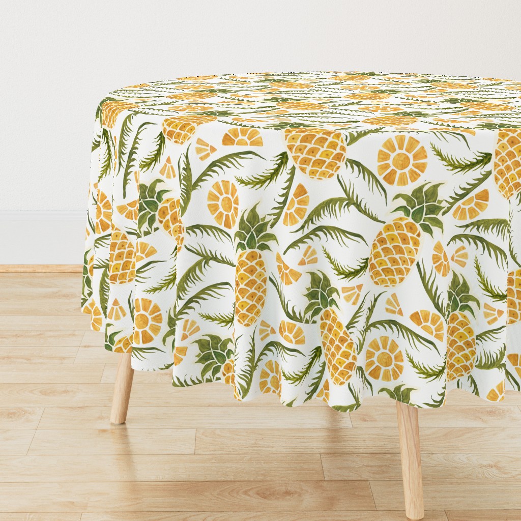 Pineapples. Tropical pattern