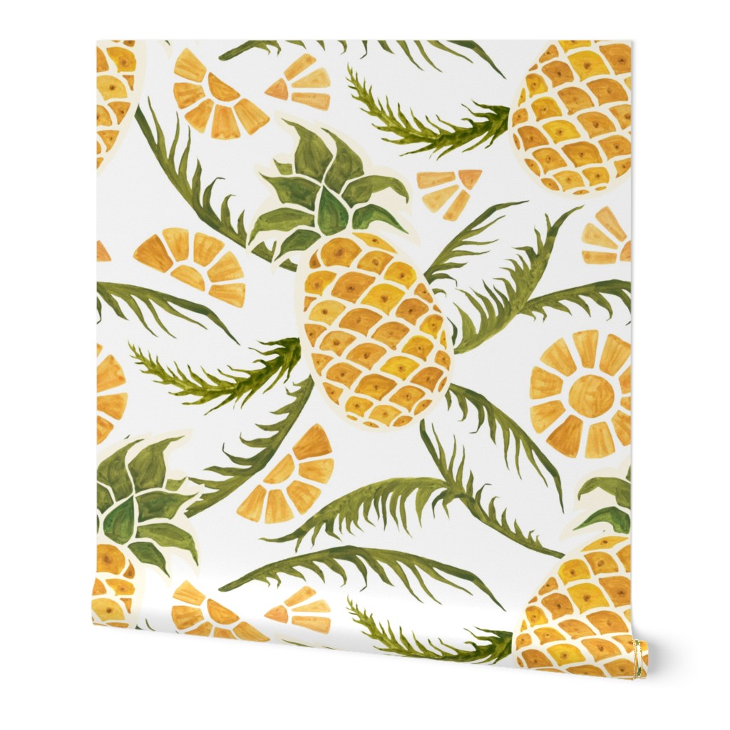 Pineapples. Tropical pattern