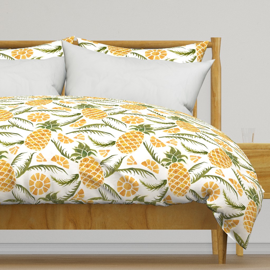 Pineapples. Tropical pattern