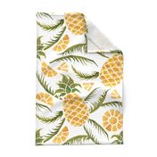 Pineapples. Tropical pattern