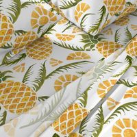 Pineapples. Tropical pattern