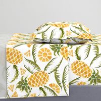 Pineapples. Tropical pattern