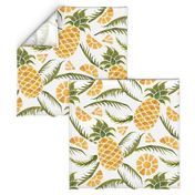 Pineapples. Tropical pattern