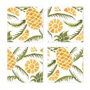 Pineapples. Tropical pattern