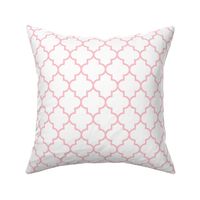 quatrefoil MED light pink on white