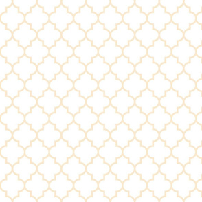 quatrefoil MED ivory on white