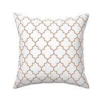 quatrefoil MED toasted nut on white