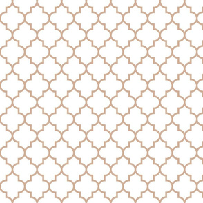 quatrefoil MED toasted nut on white