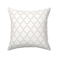 quatrefoil MED sand on white