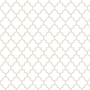 quatrefoil MED sand on white