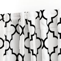 quatrefoil LG black on white