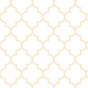 quatrefoil LG ivory on white