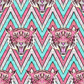 pink tiger chevron