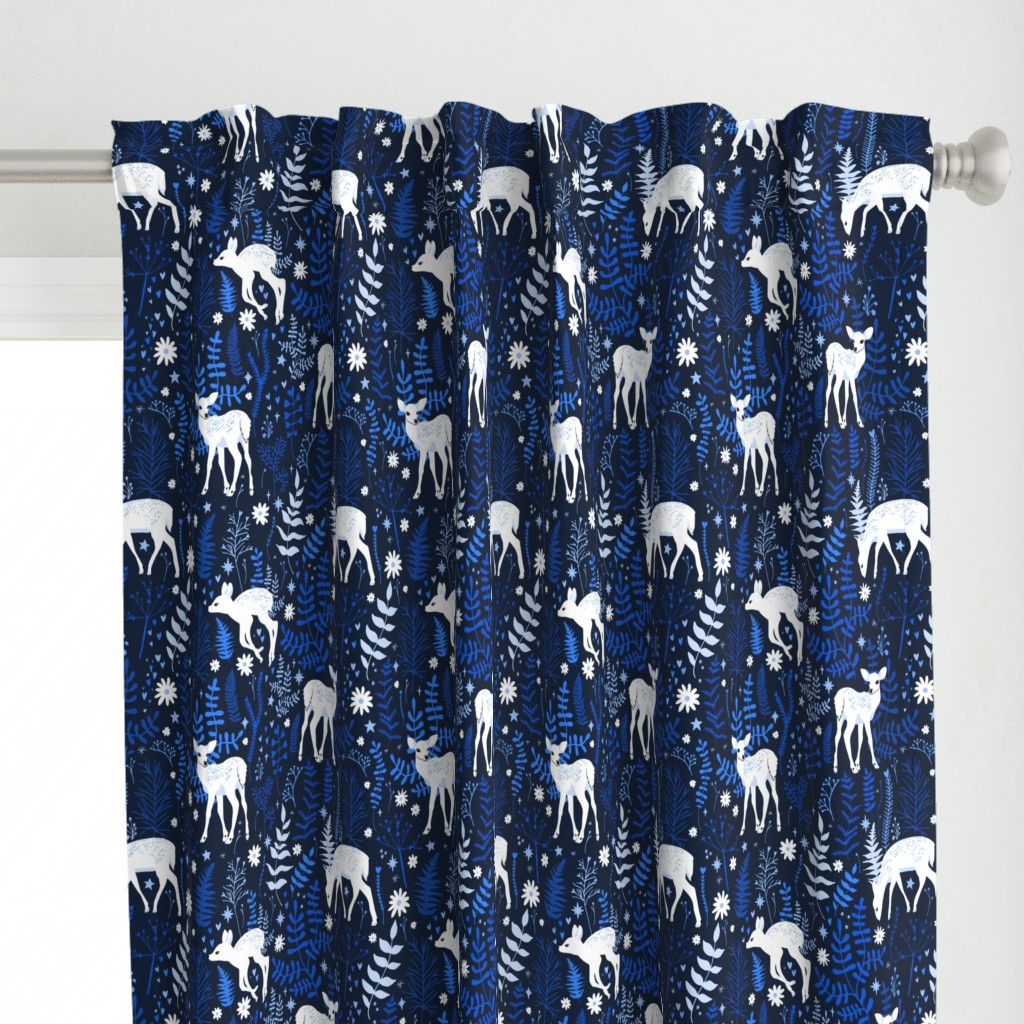 Woodland Deer - Navy