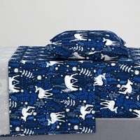 Woodland Deer - Navy